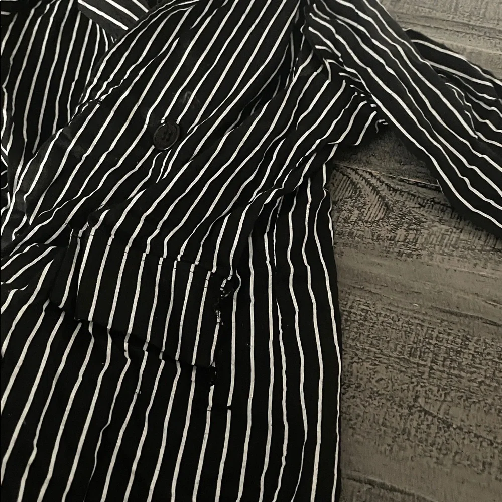 Jack Skellington withered Black and White Striped suit, child’s size Large